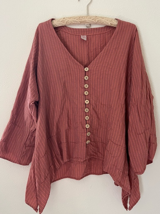 Blue Fish Tops - Blue Fish Button-Front Tunic